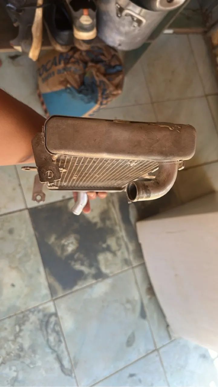 Radiador da MT 03 funcionando 