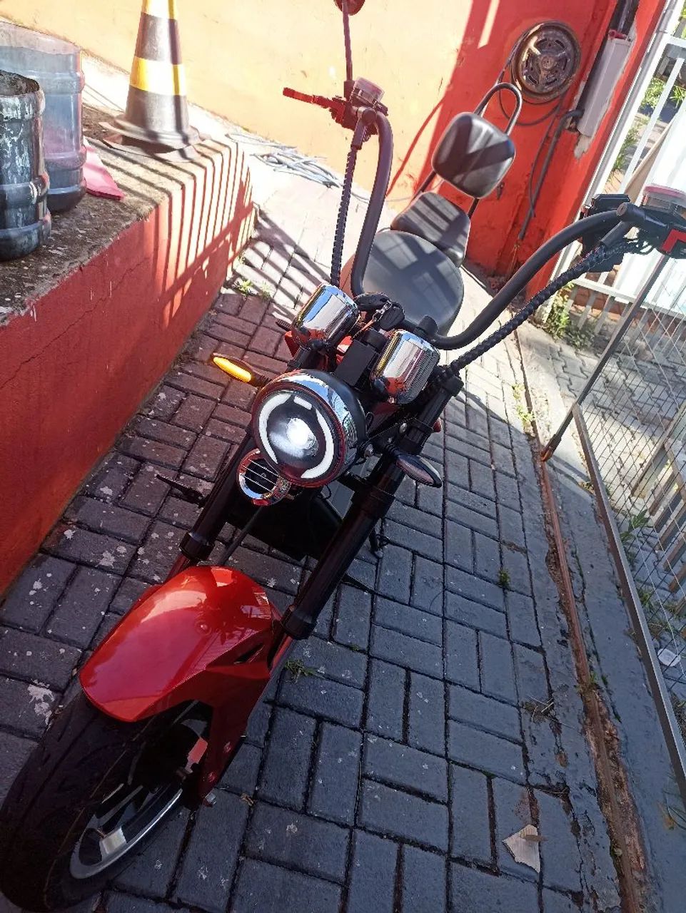 Moto Elétrica Vermelha - Foto 4