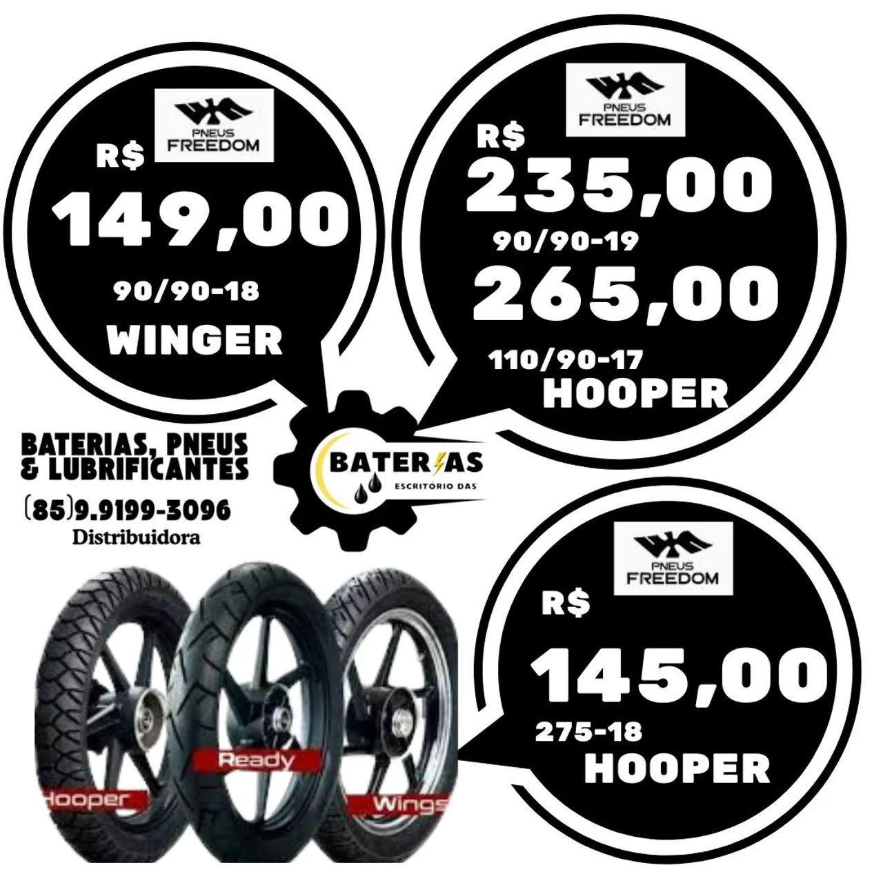 Pneus para moto - Winger, Hooper, Wings