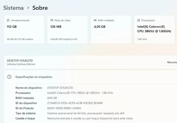 Notebook Samsung Book Intel Celeron Dual Core, 4GB, 500GB, Tela 15.6. Full HD - Foto 4