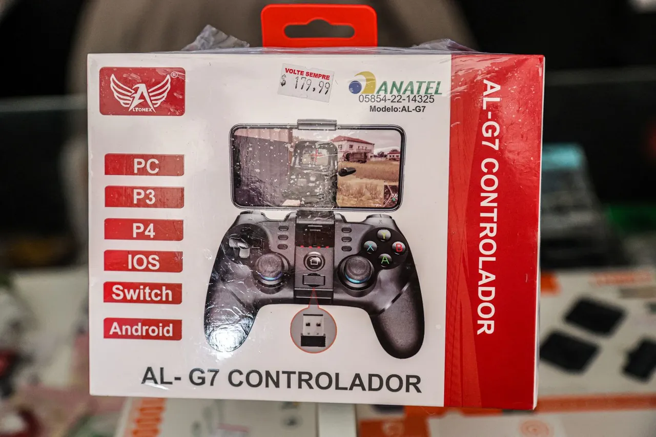 Controle Gamer AL-G7 para Celular, PC, iOS, Switch, Android