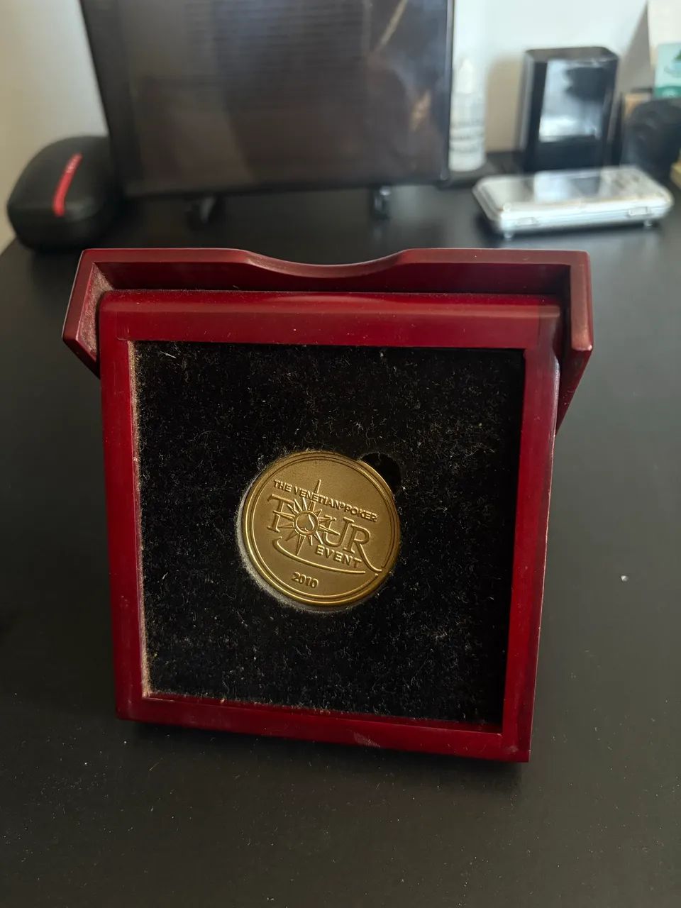 Moeda comemorativa Poker Room - colecionador.