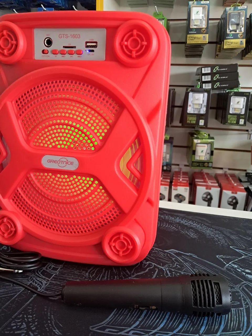 Caixa de som Bluetooth RGB