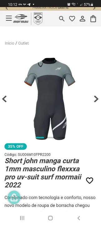 Longjohn roupa de borracha surf  - Foto 5