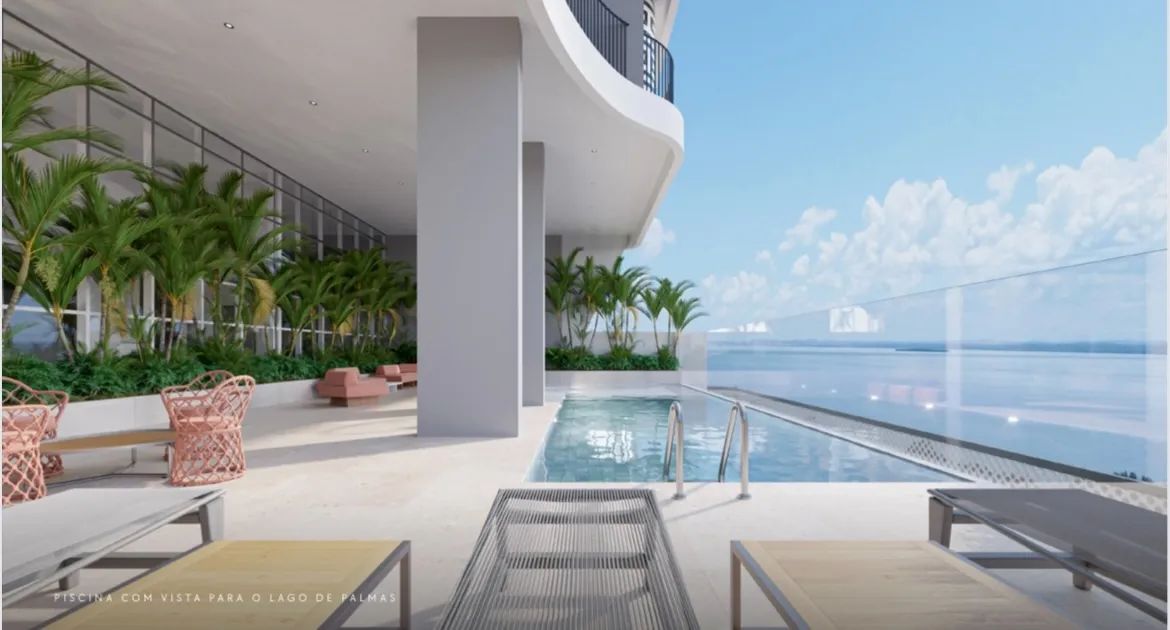 Apartamento de 4 suítes de frente ao Lago