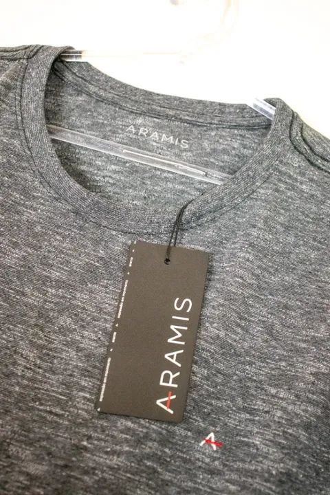 CAMISETA ARAMIS masculina (ORIGINAL), cinza mesclada, P - Foto 3