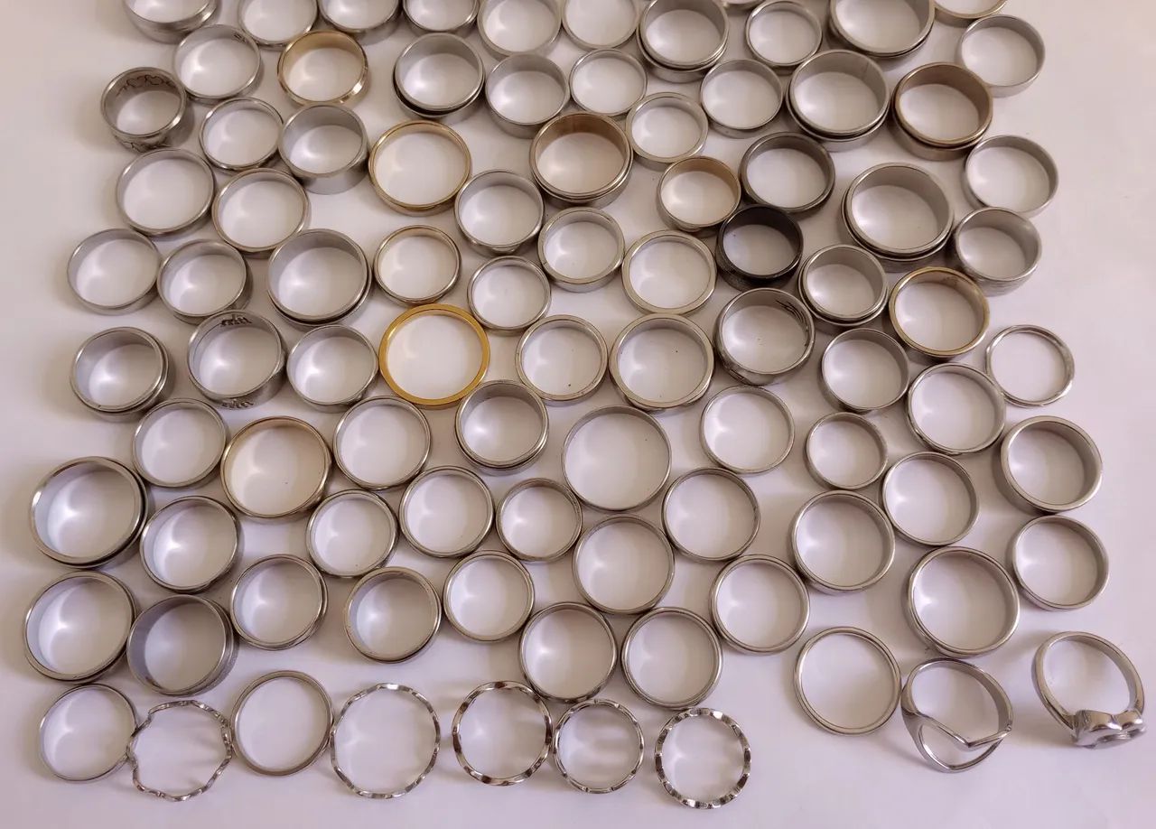 Anéis de aço inoxidável em diversos modelos - Foto 2