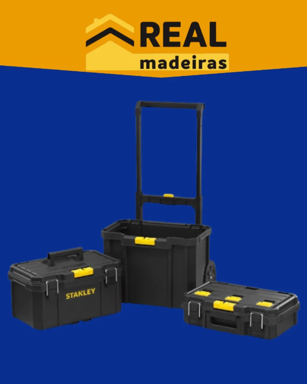 ? Caixa 3 em 1 Quick-Link com rodas 7" revestida de borracha STANLEY- STST83319-1 - Foto 2