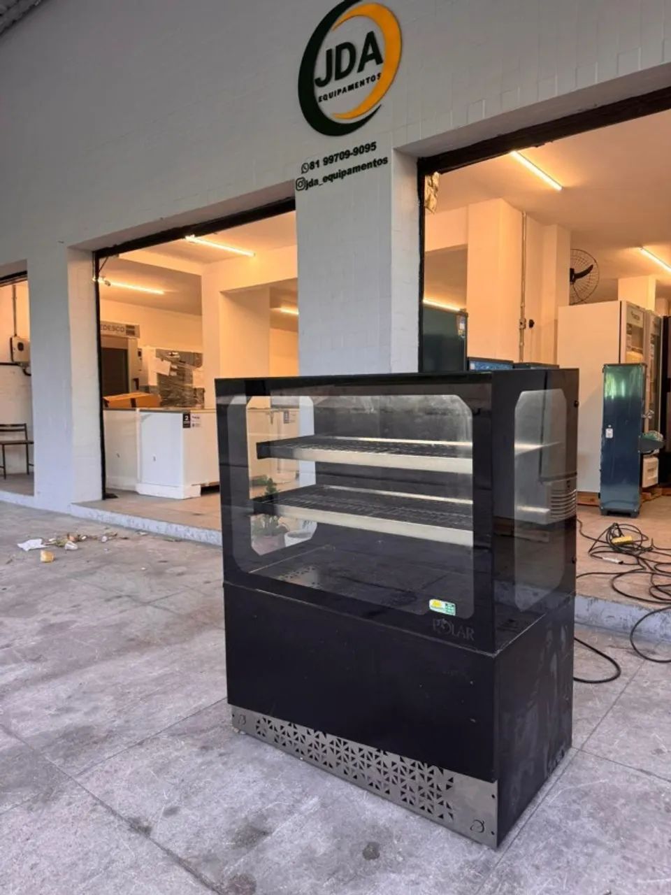 Balcão estufa aquecida linha gourmet marca polar -semi novo - tamanho 1,00m