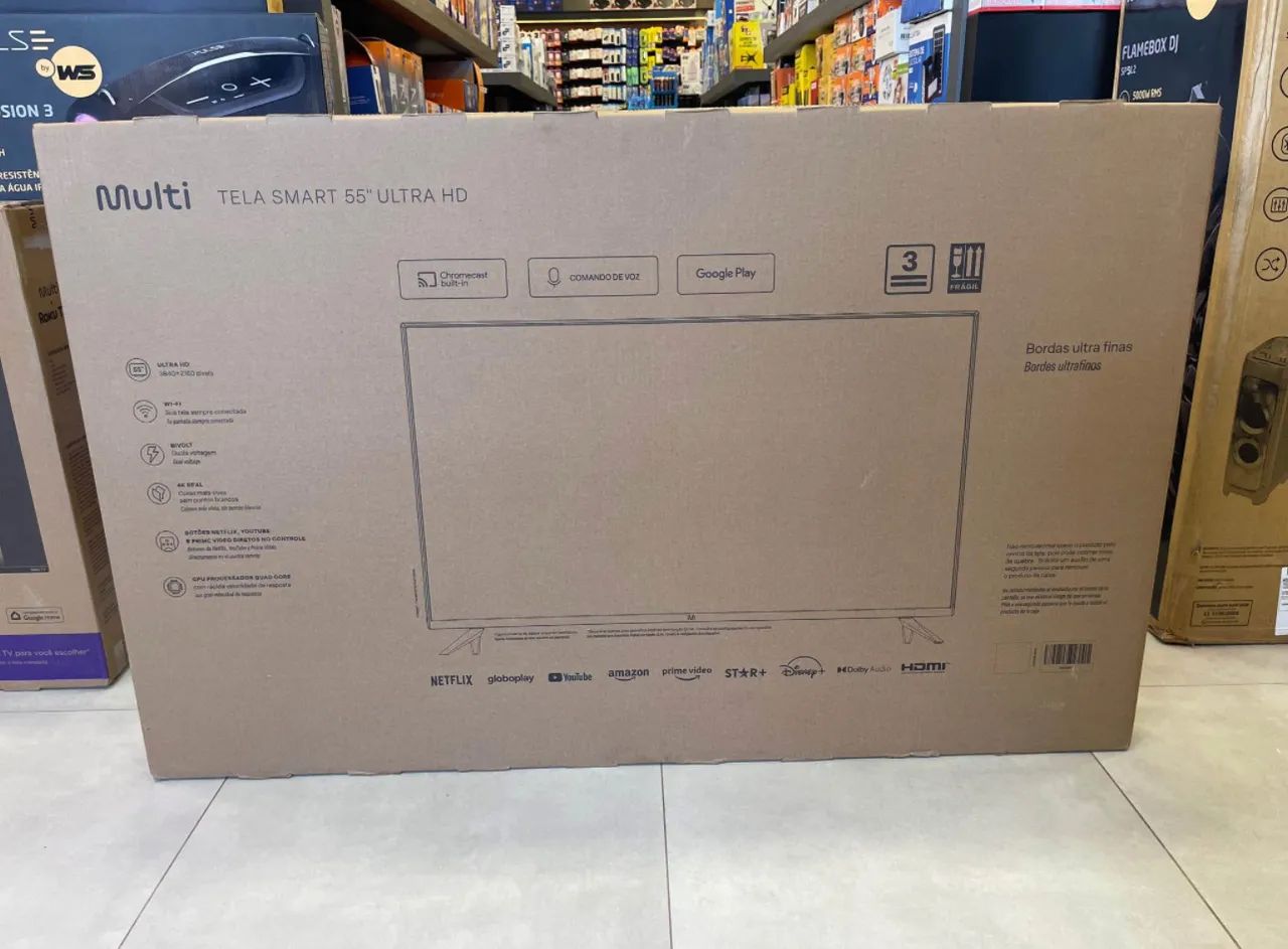 TV Smart Multilaser 55 polegadas Ultra HD - Foto 2