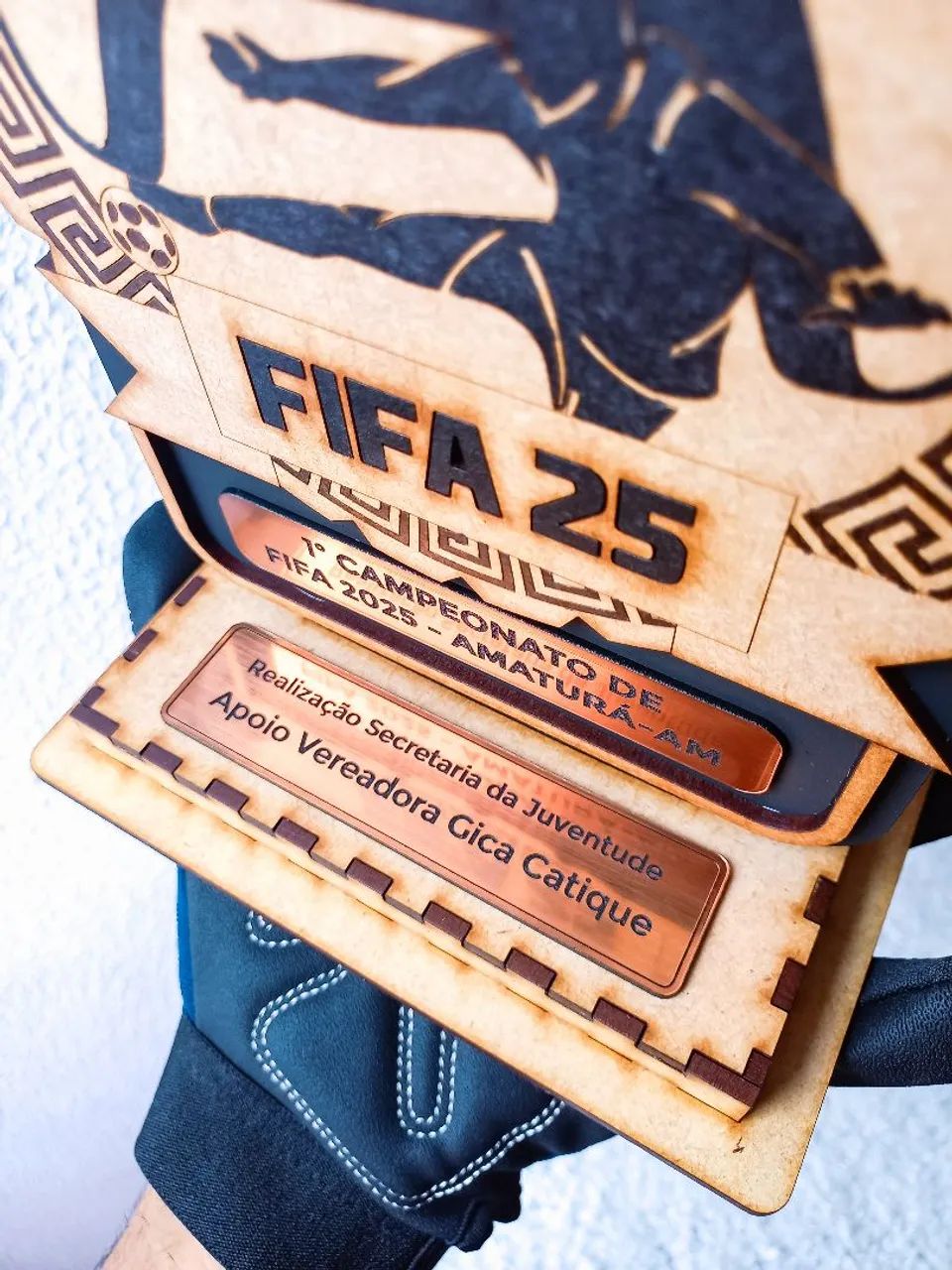 Troféu FIFA 25 Personalizado em MDF - Foto 5