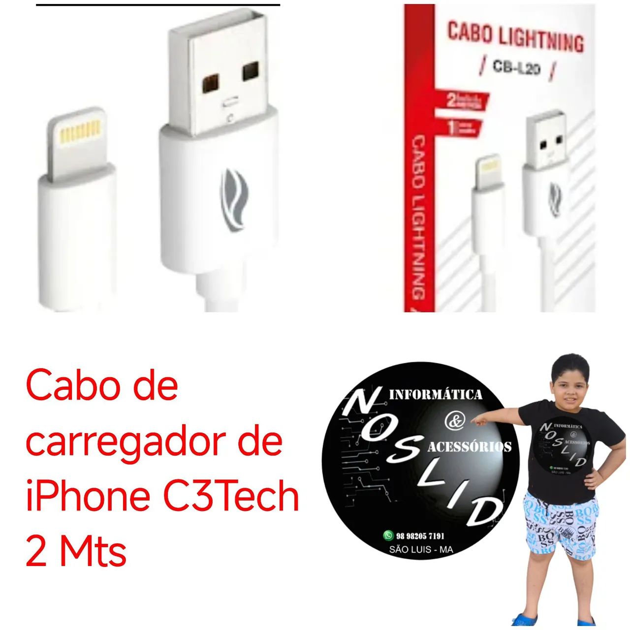 Cabo iPhone 2mts 