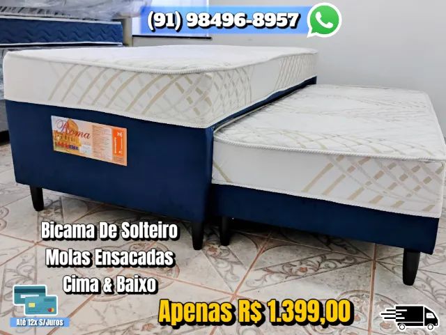 BICAMA SOLTEIRO MOLAS ENSACADAS 