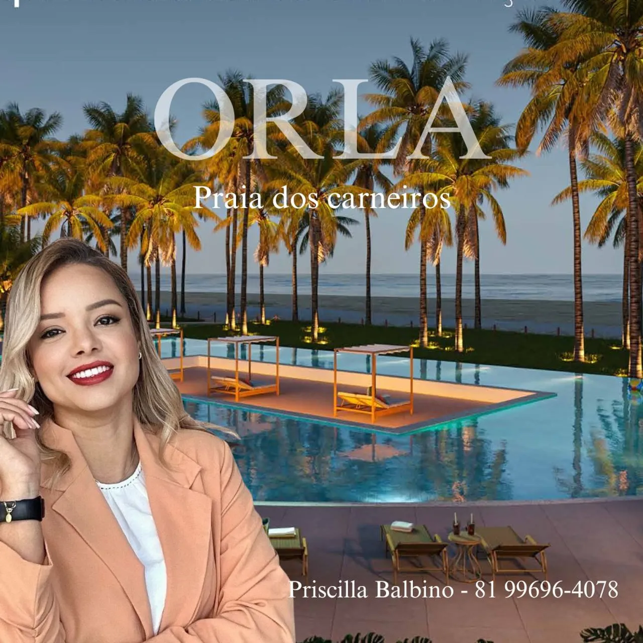 Flats Praia dos Carneiros| Resort Orla | Apartamento 4 quartos 110m² | Seu Refúgio Beira-M