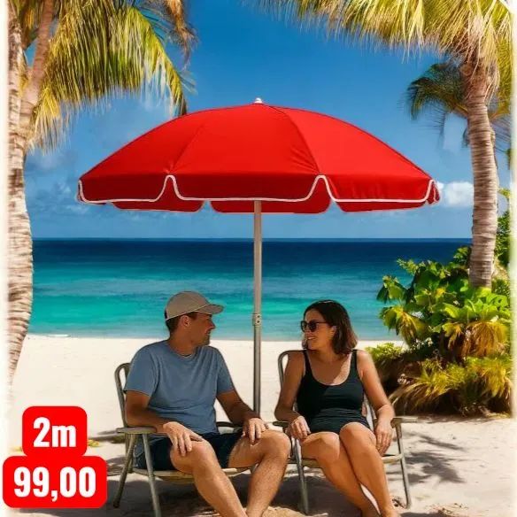 Guarda sol de ferro 2m