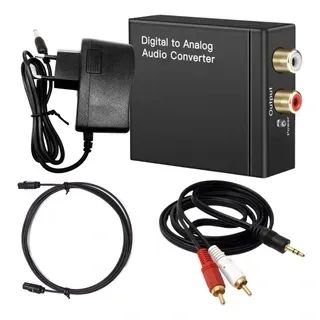 Kit De Áudio Conversor Óptico , Digital Para Analógico