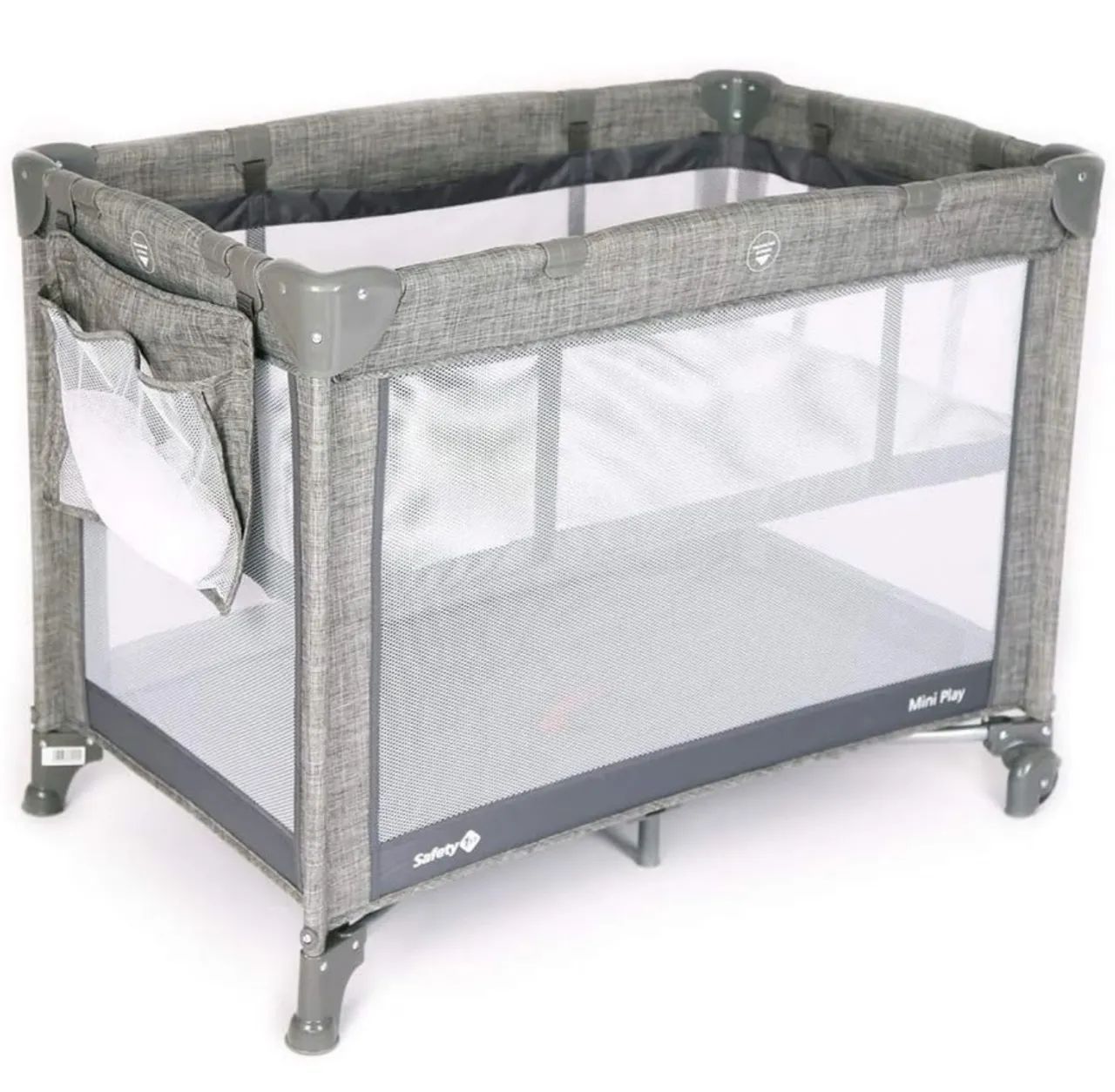 Berço Mini Play Cinza - Safety First