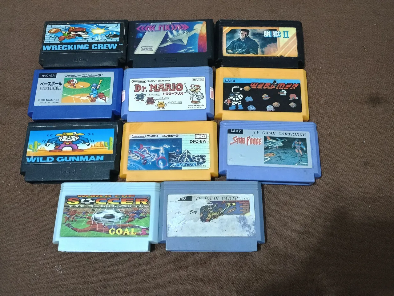 Lote de jogos nes
