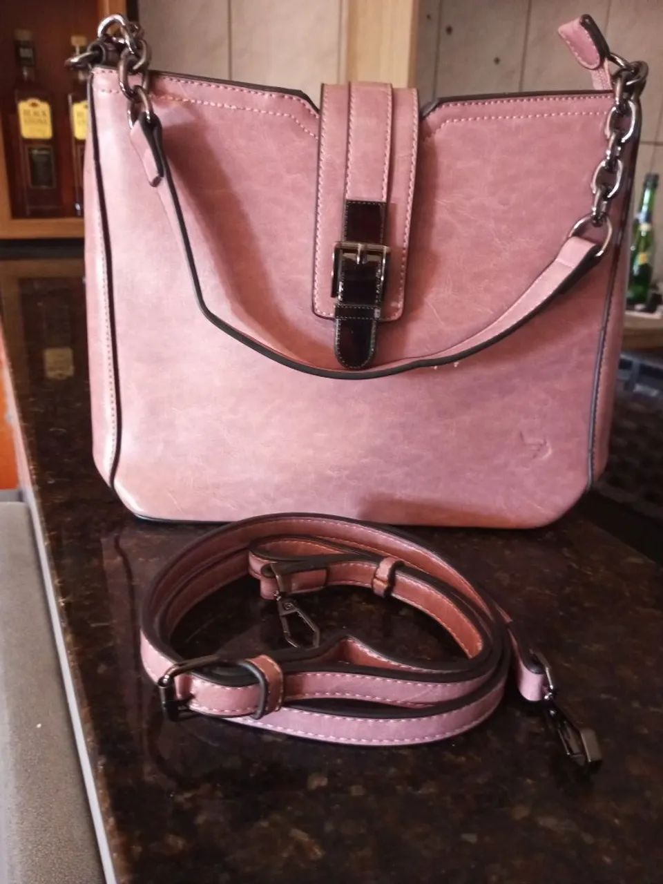 Bolsa feminina rosa