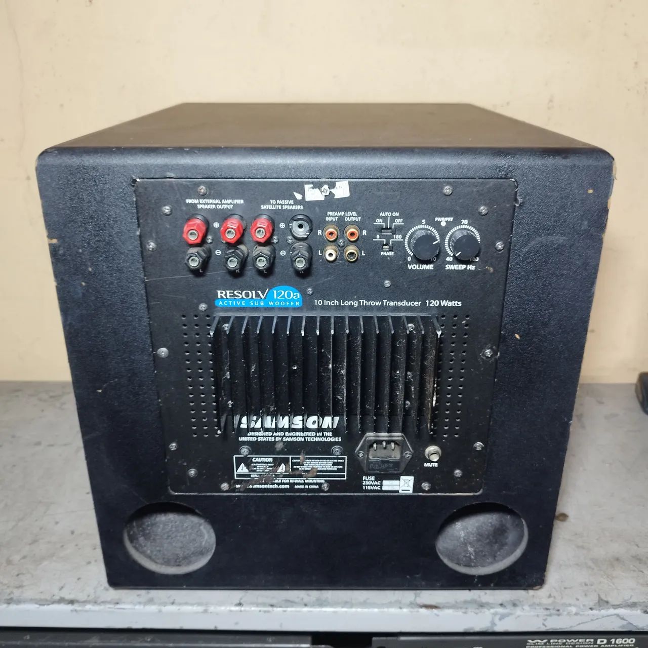 Caixa sub ativo (Samson Resolv 120a) - Foto 4