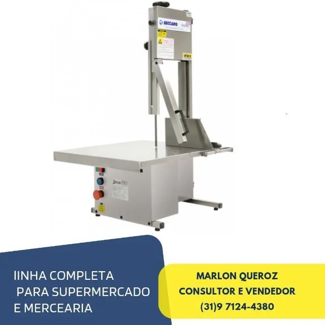 Serra Fita Beccaro de bancada Inox Bivolt