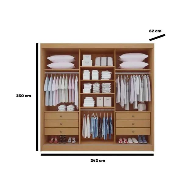 Guarda roupa casal Monange - Foto 2