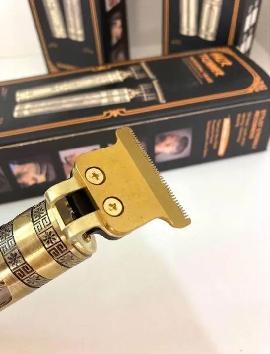 Máquina Profissional Dragão Acabamento Sem Fio Cabelo Barba  - Foto 3