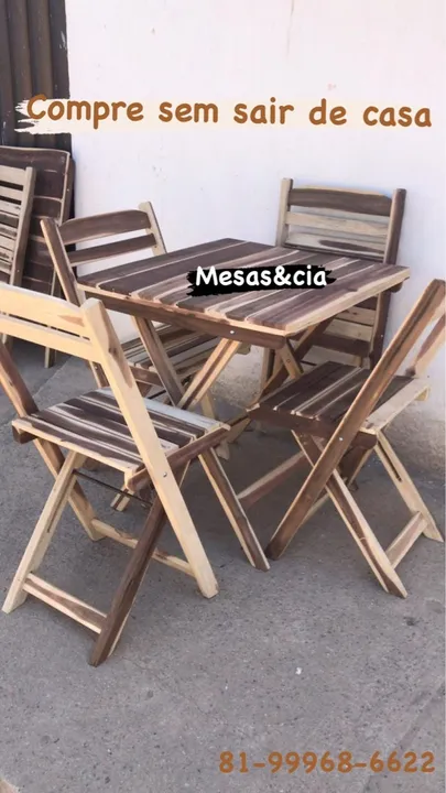 Jogo de Mesa e Cadeiras para Restaurante