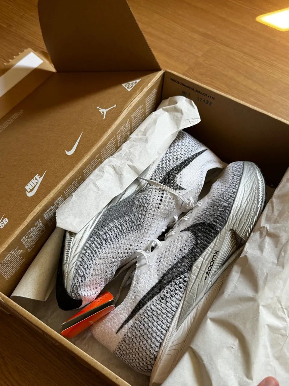 (na caixa) Nike Vaporfly 3 Tam 42 Branco/Cinza
