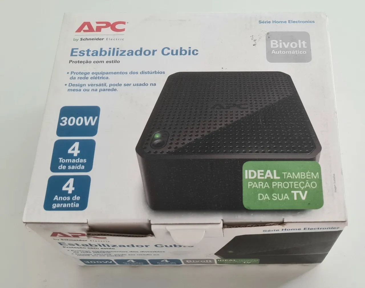 Estabilizador APC Cubic 300W Bivolt - Novo
