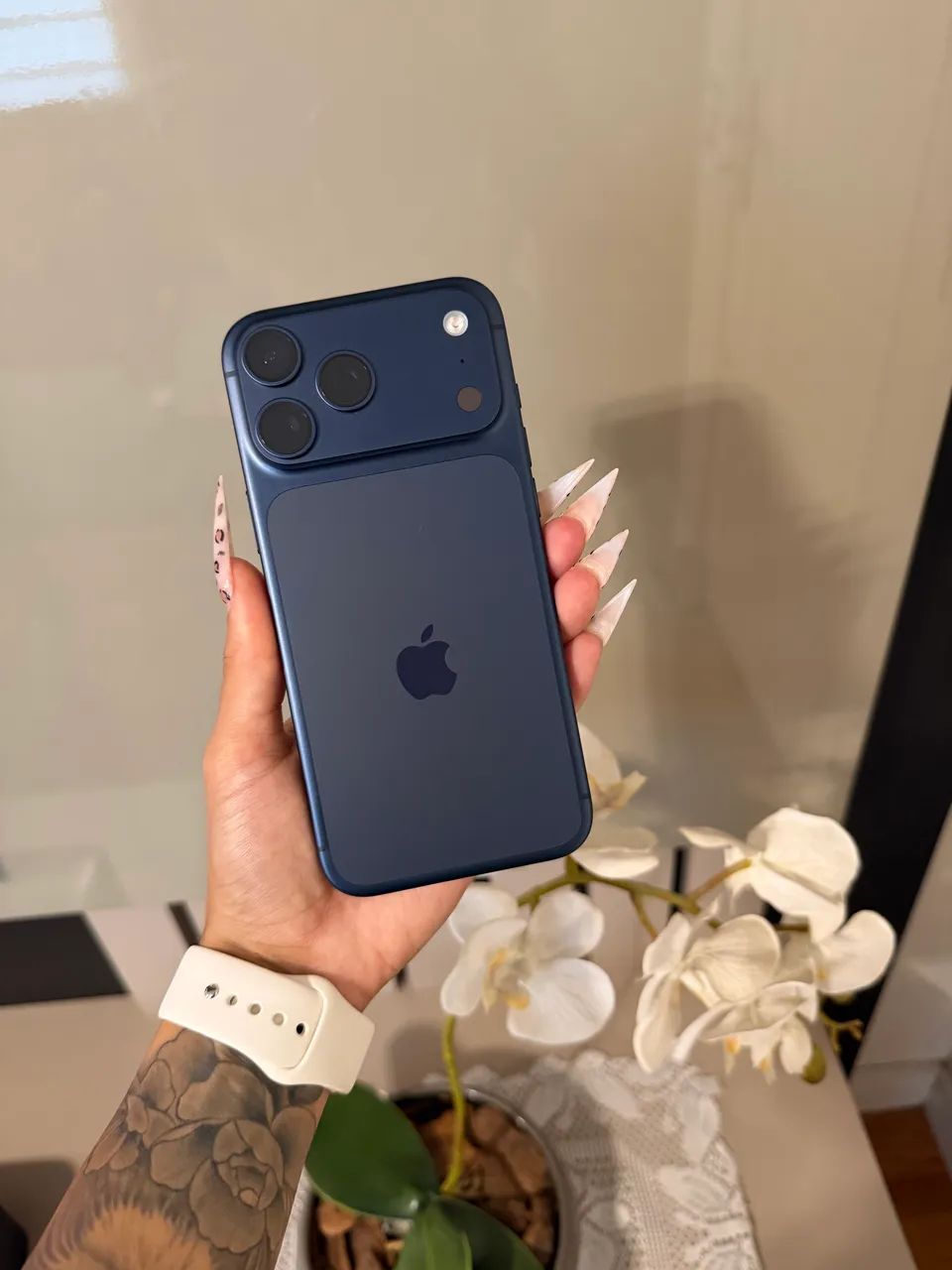 iPhone 17 Pro Max Titânio Azul Garantia Apple - Foto 2