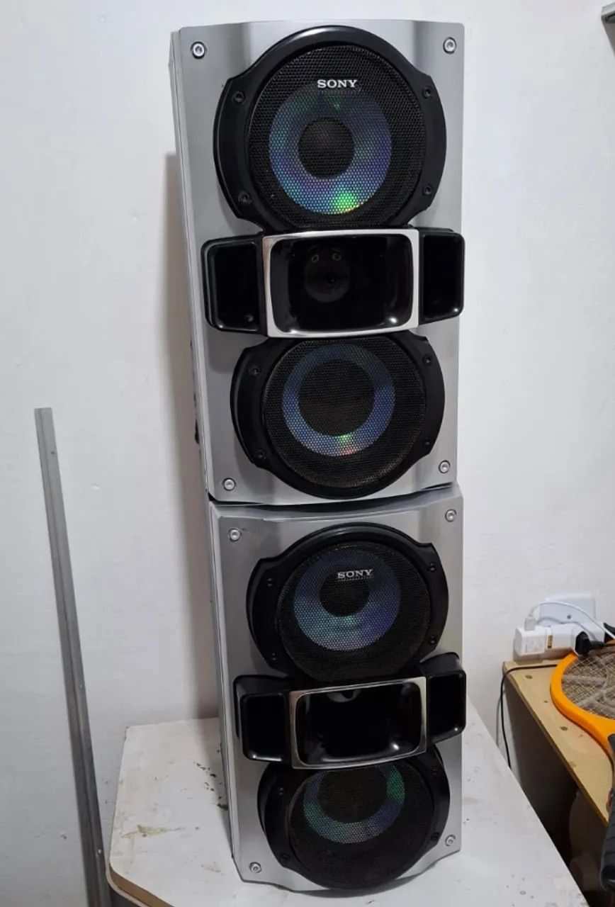 2 caixas de som Sony genezi boca dupla Leia a obs - Aparelhos