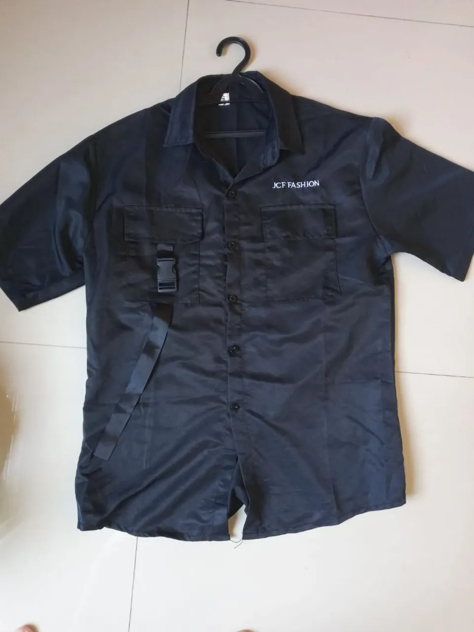 Camisa Preta JCF Fashion