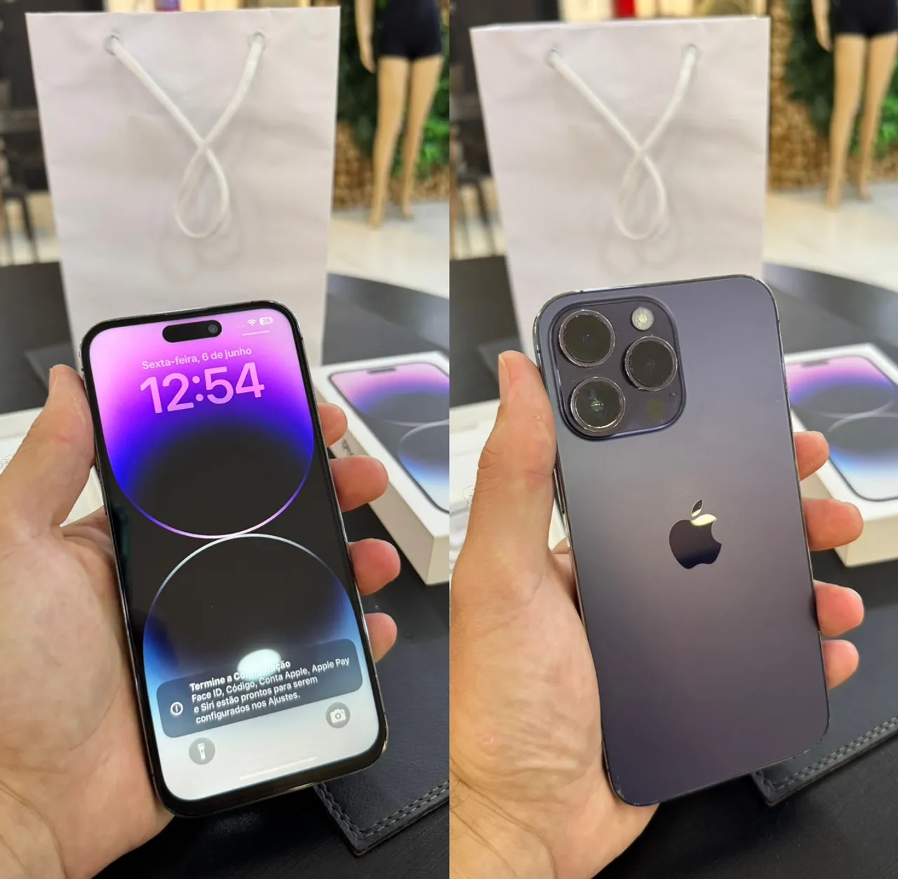 iPhone 14 Pro Max seminovo na caixa aceito troca e cartão