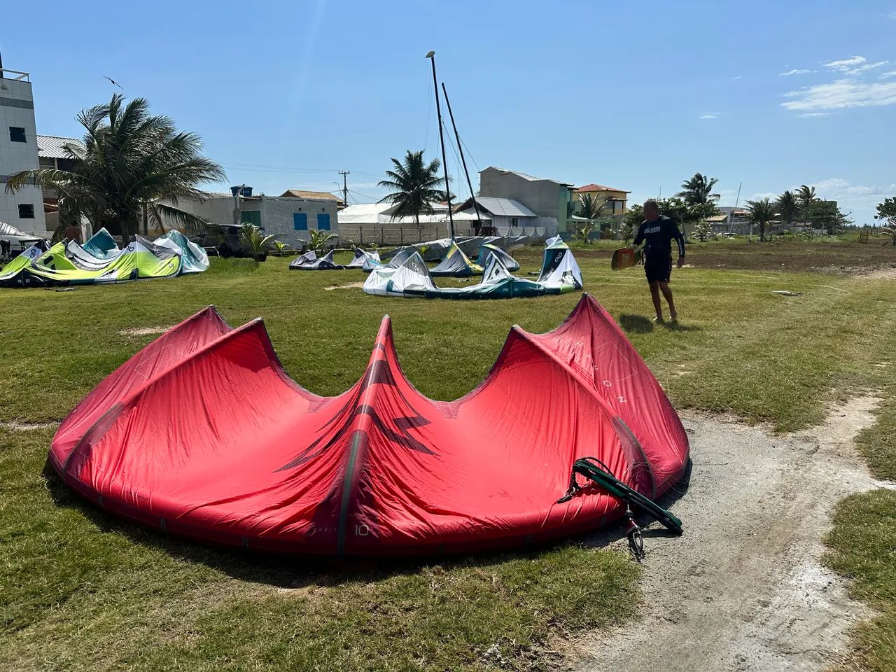  Kite North Orbit 2022 10m - vermelho - ótimo estado (kiteboard/kitesurf)