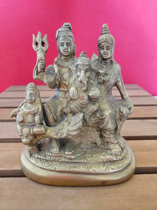 Escultura Família Shiva em Bronze