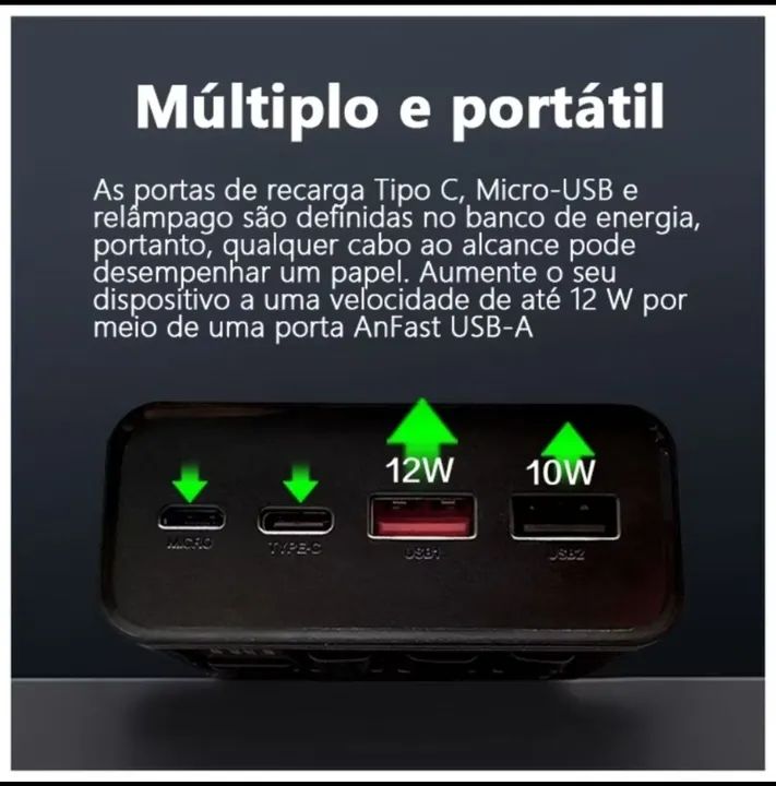 Bateria portátil 20000 66wts Power Bank - Foto 3