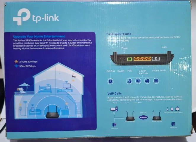Roteador tp-link GPON AC1200 wireless ARCHER XR500V - Foto 3