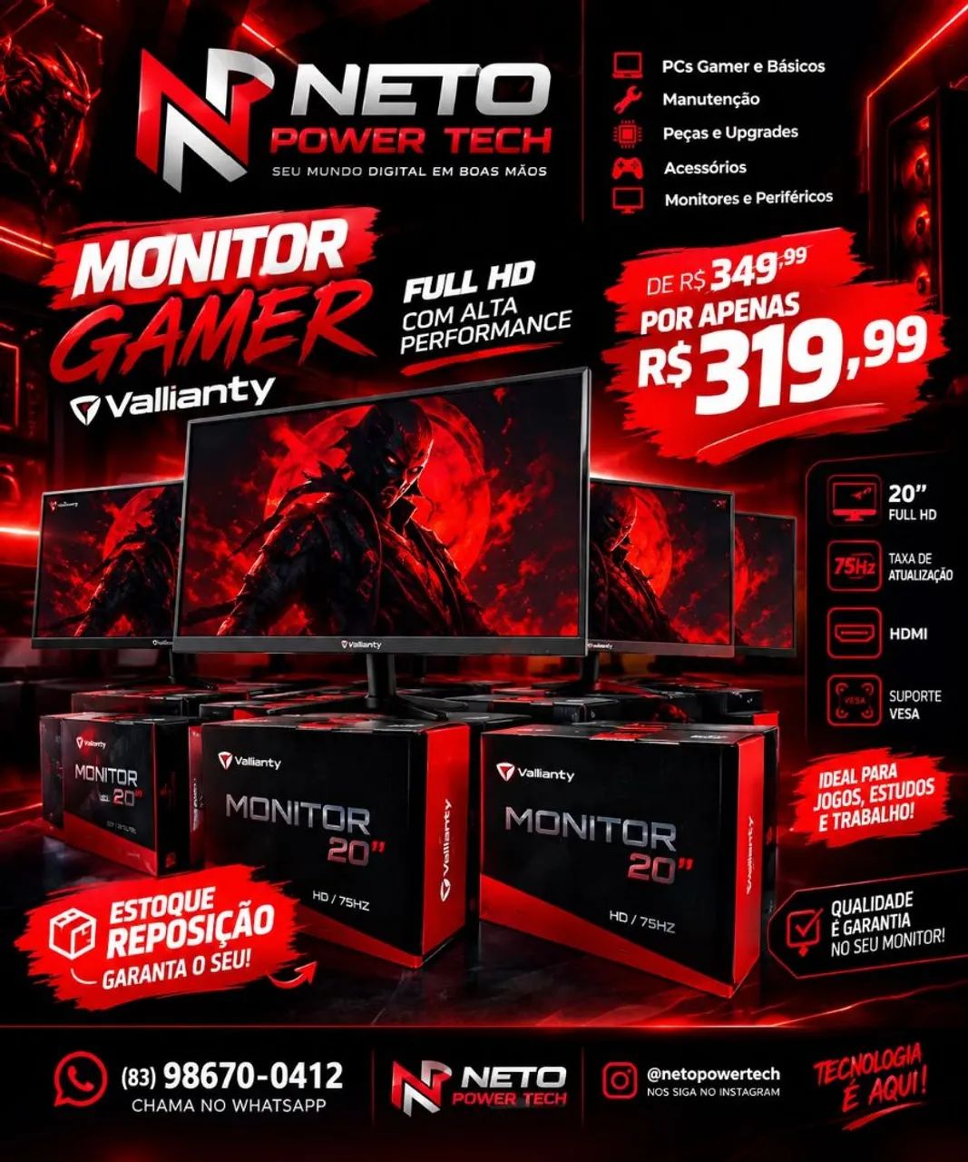 Monitor Gamer Valianty