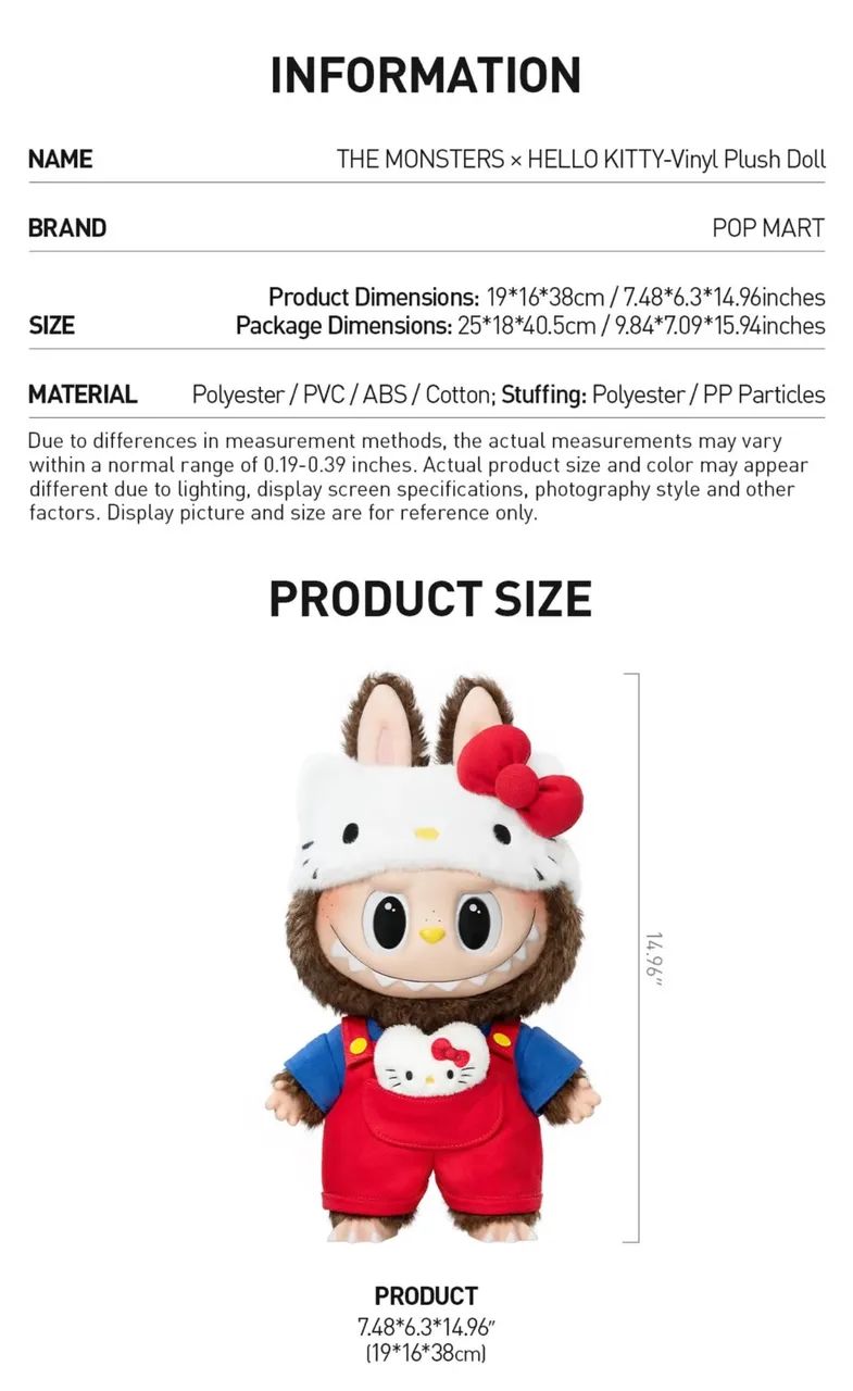 Labubu THE MONSTERS × HELLO KITTY - Hobbies e coleções - Gutierrez
