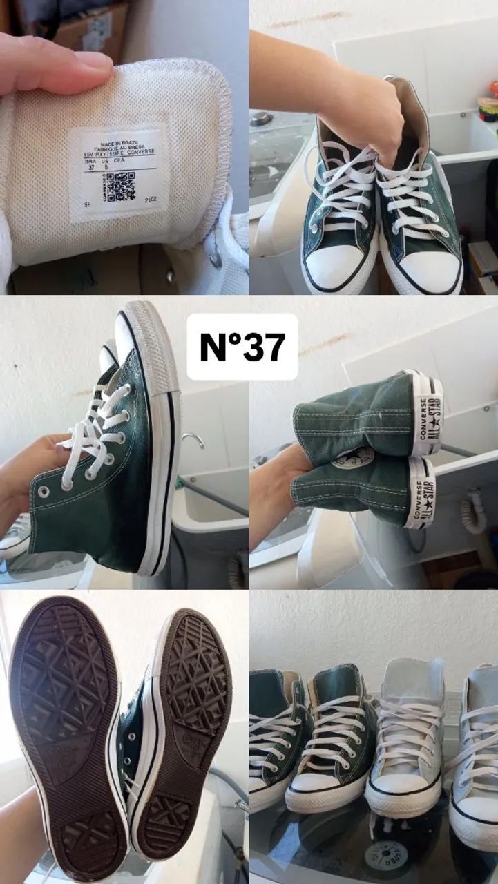 2 pares ALL star 37