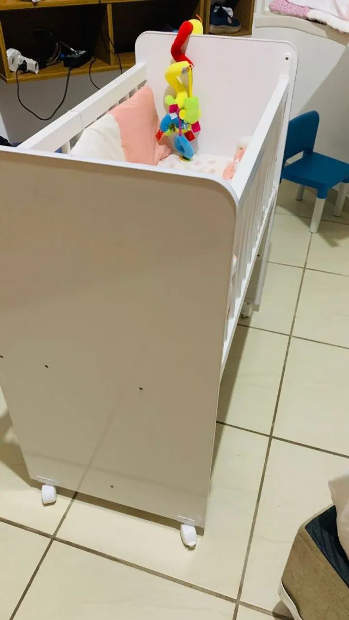 Mini berço com colchão  - Foto 3