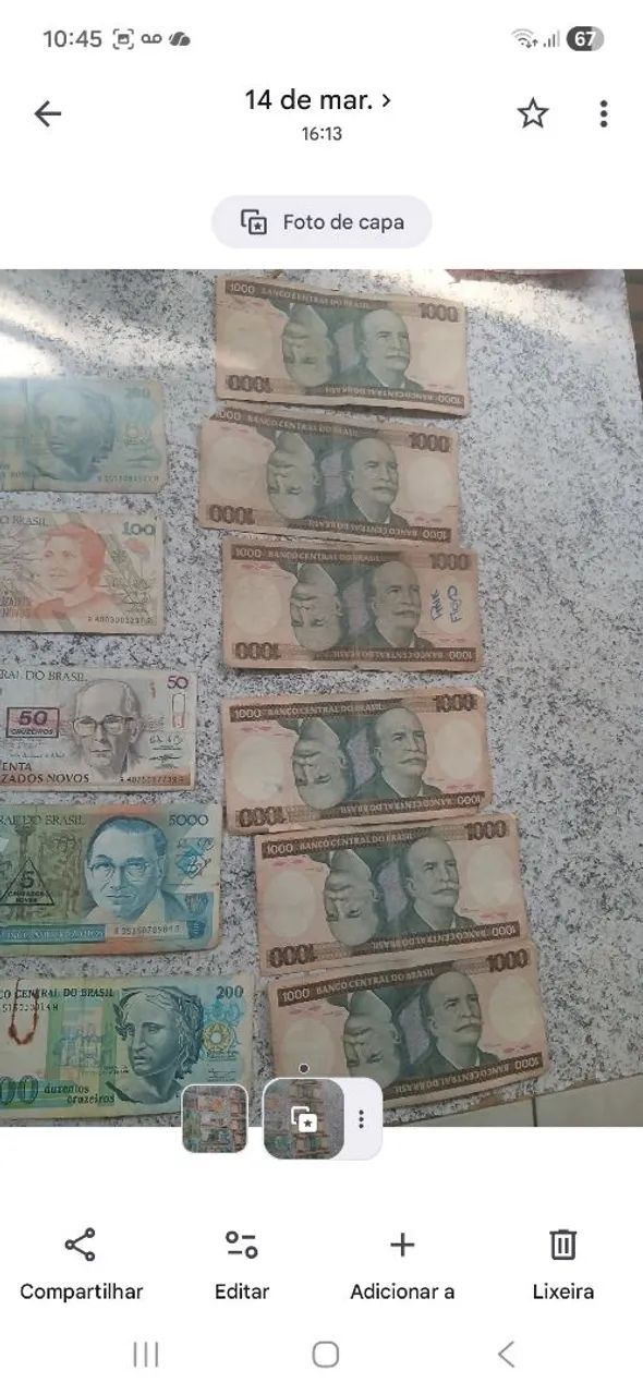Notas antigas de dinheiro diversas - Foto 2
