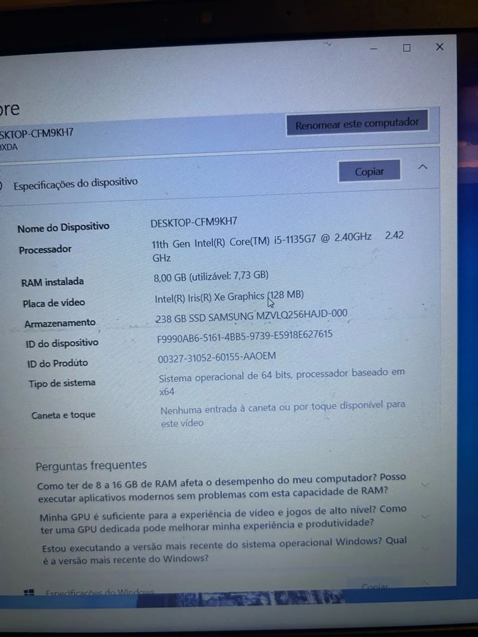 Notebook Samsung I3 8GB RAM - Foto 4