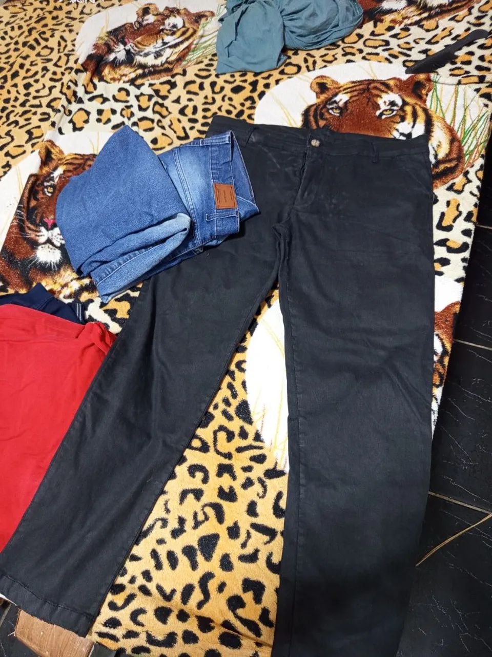 Calça nova masculina preta  - Foto 3