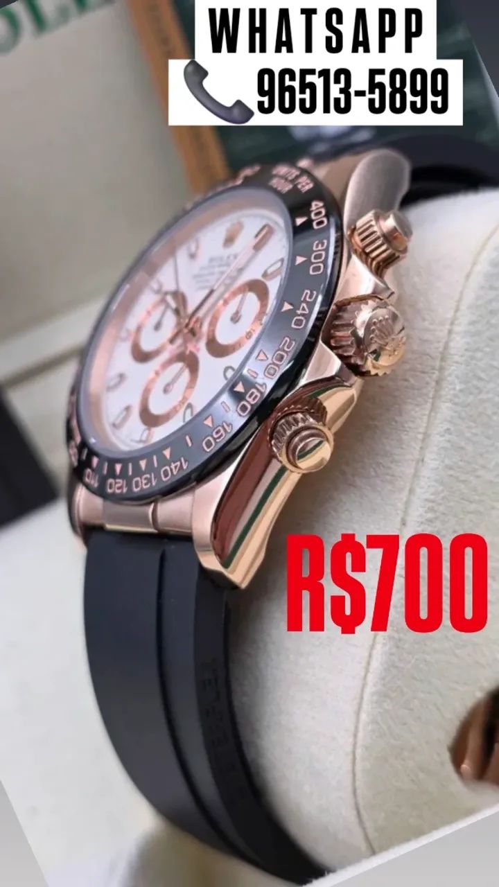 Relógio ROLEX AUTOMÁTICO  - DAYTONA ROSE GOLD ENTREGAMOS  - Foto 3