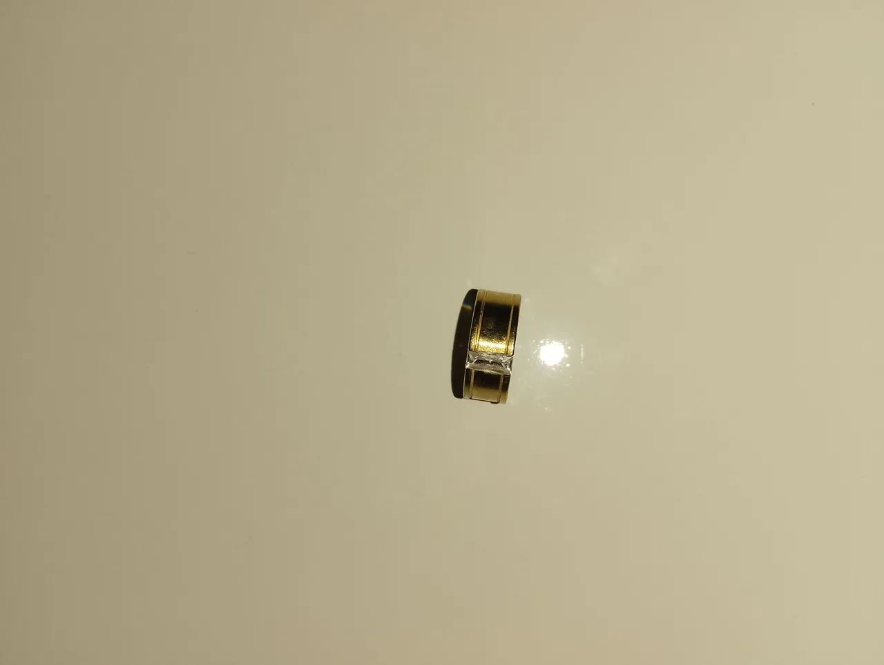 Aliança de prata banhada a ouro  - Foto 2