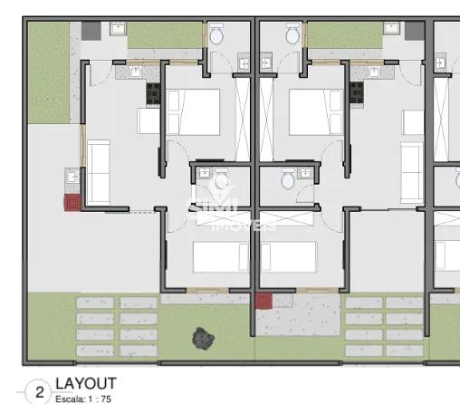 CASA 02 QUARTOS NO BERTAVILLE EM FASE DE ACABAMENTO - Foto 3