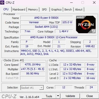 processador Amd Ryzen 9 5900x - Foto 3