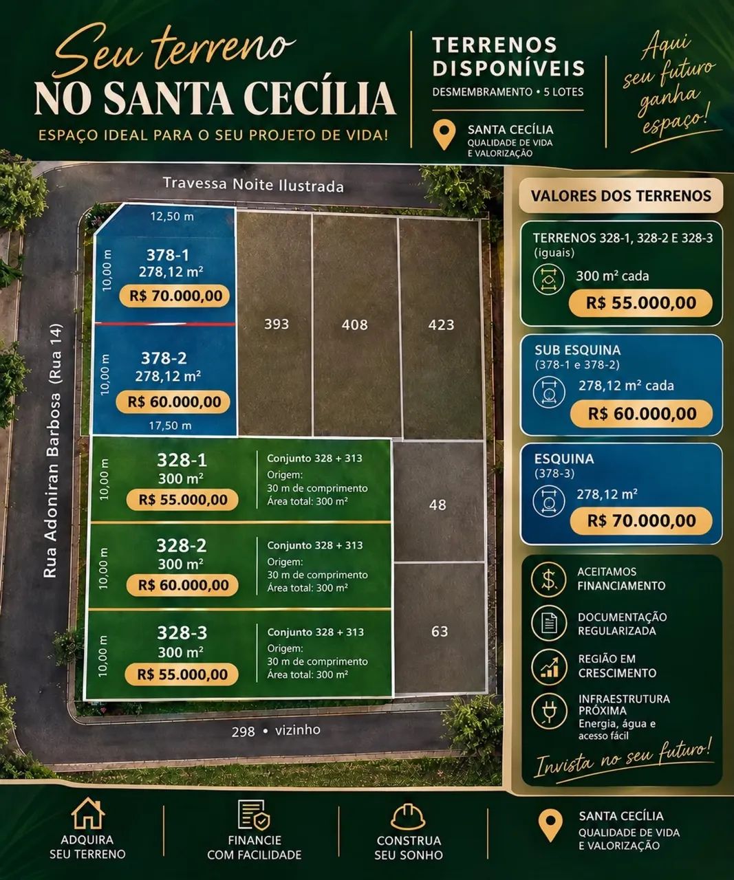 Vendo terreno no Santa Cecília 